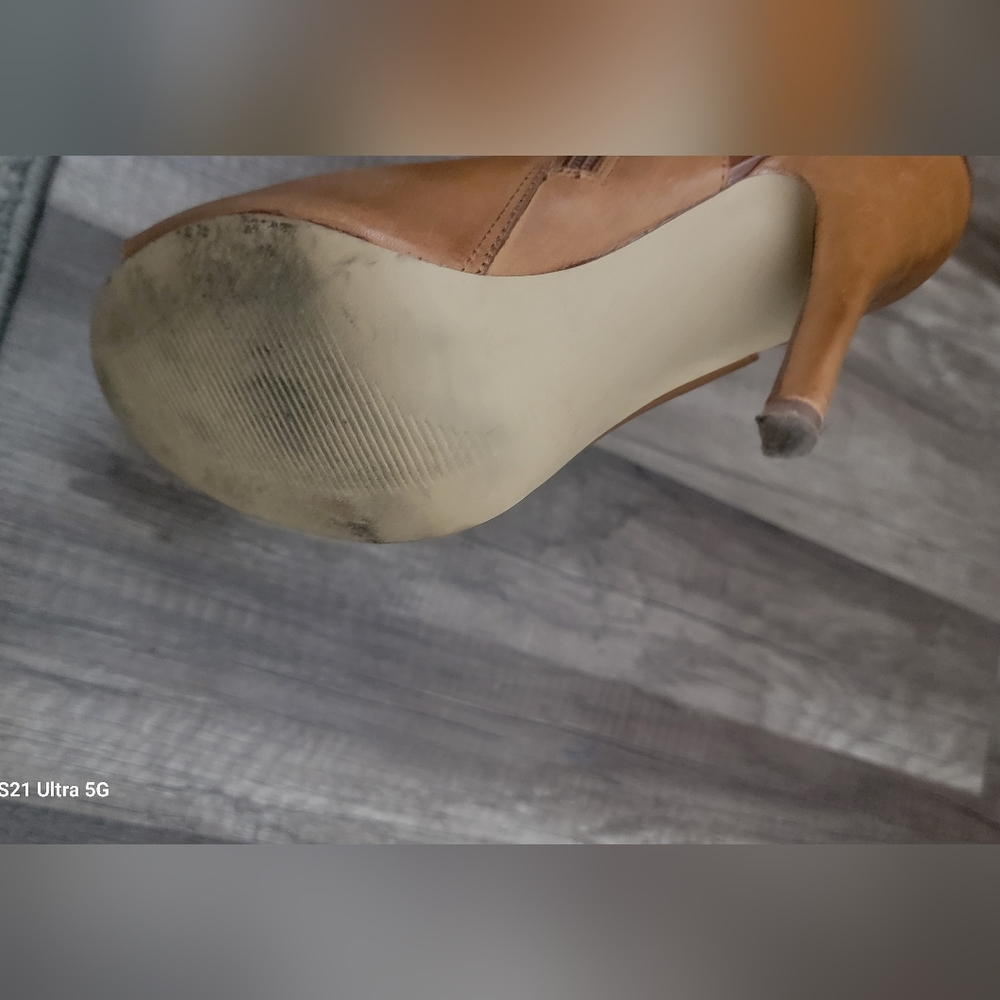 Steve Madden Camel Open Toe Bootie Sandals. Size … - image 7